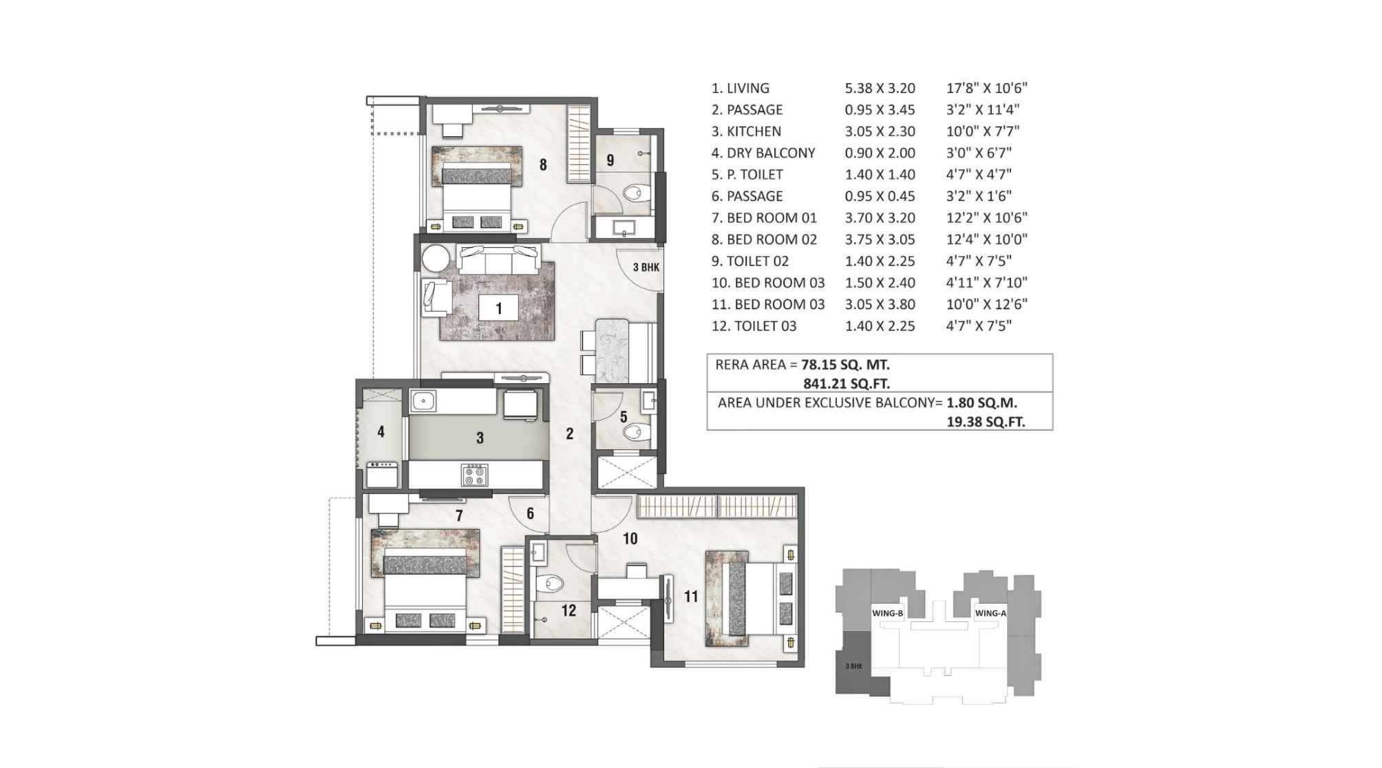 Rustomjee-Stella-Floor-Plan-3-BHK-841-Sqft