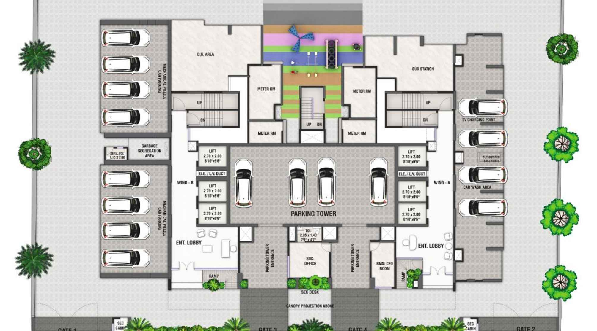 Rustomjee-Stella-Floor-Plan-Ground-Floor
