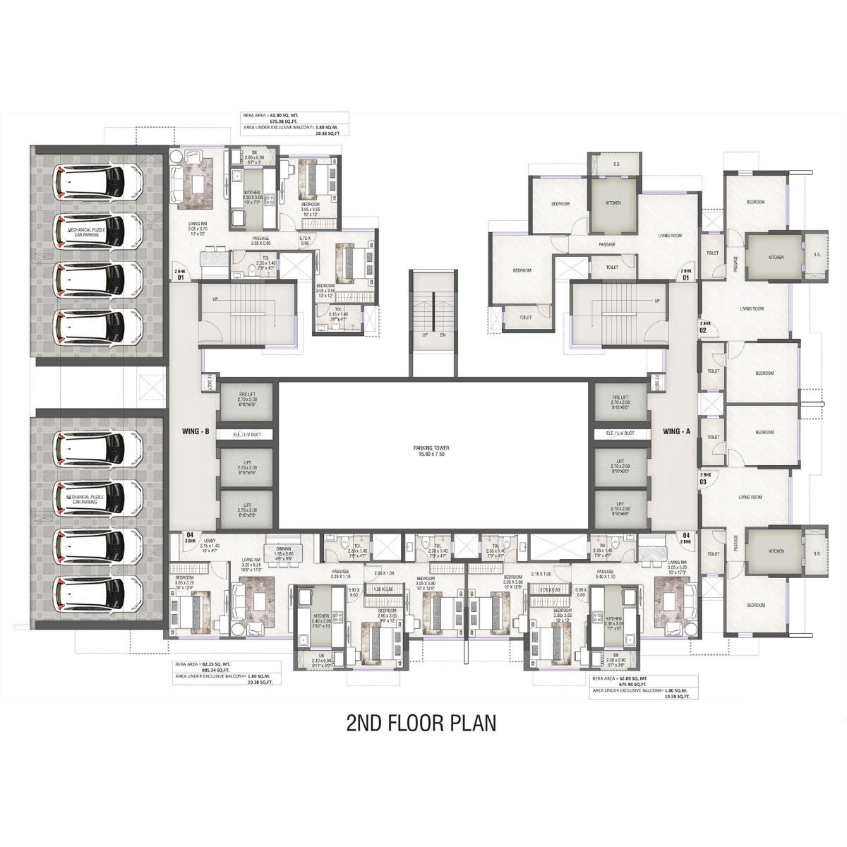 Rustomjee-Stella-Floor-Plan-2nd-Floor